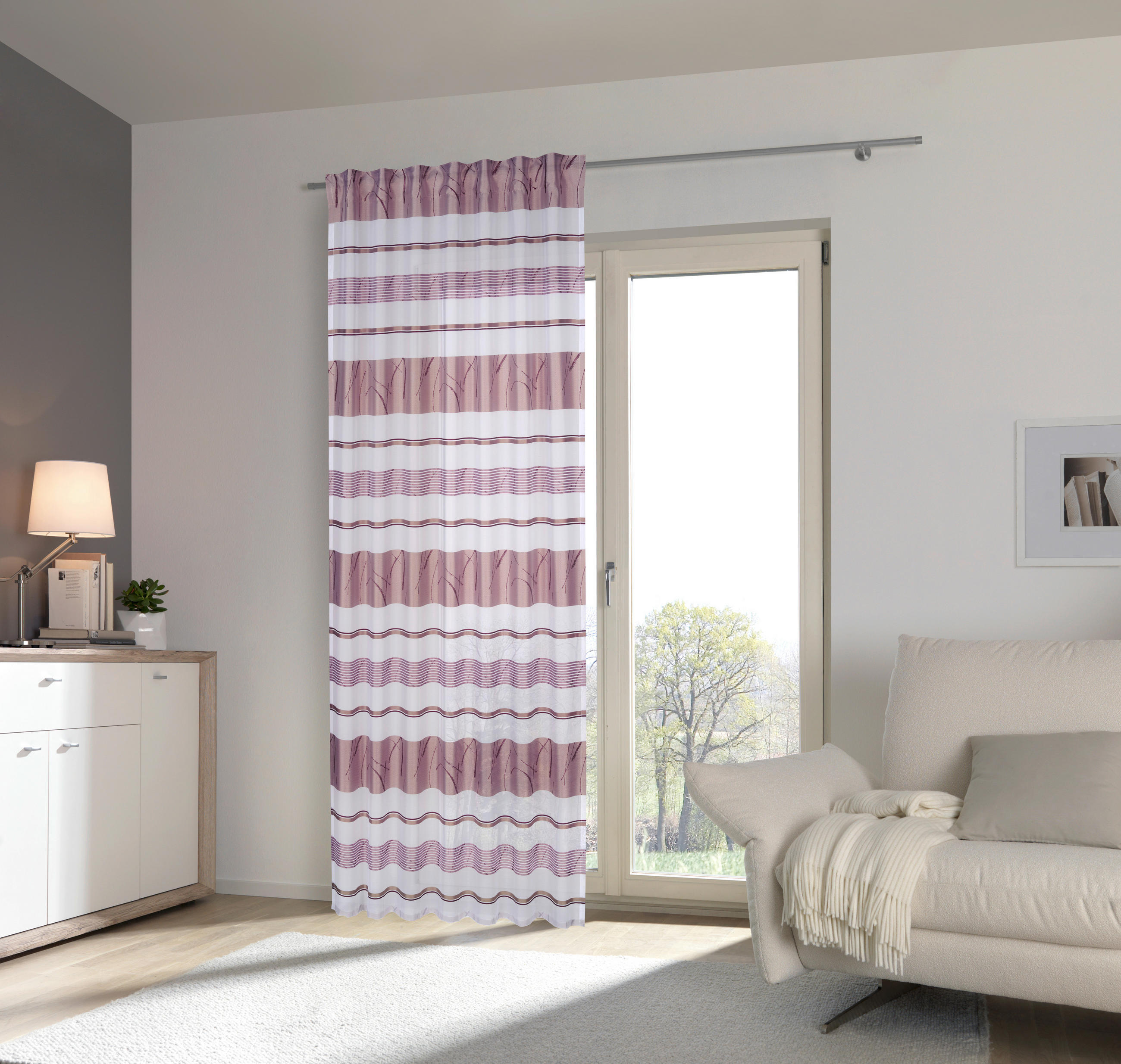 GOTOVA ZAVESA lila - lila, Konvencionalno, tekstil (140/245cm) - Esposa