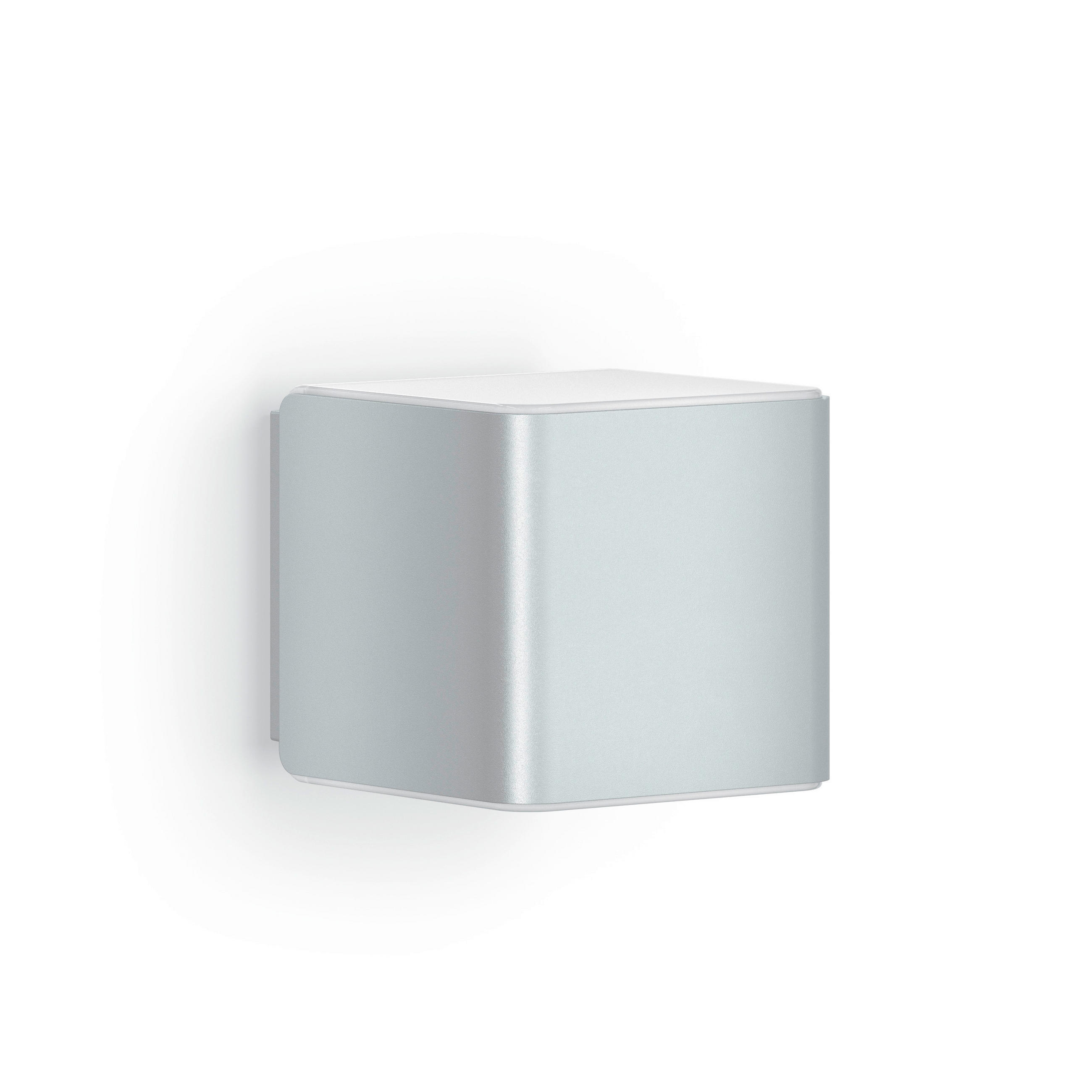 AUSSENWANDLEUCHTE Cube 11/11/13,4 cm  - Silberfarben, Trend, Kunststoff (11/11/13,4cm) - Steinel
