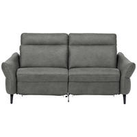 2-SITZER-SOFA  in Echtleder Dunkelgrau   - Dunkelgrau/Anthrazit, Design, Leder/Metall (187/92/97cm) - Himolla Komfortklass