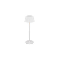 STOLNÍ LAMPA NA BATERIE 13,5/39,1 cm - bílá, Konvenční, kov (13,5/39,1cm)