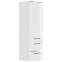 MIDISCHRANK 35,2/120/35,8 cm  - Weiß Hochglanz, Basics, Glas/Holzwerkstoff (35,2/120/35,8cm) - MID.YOU