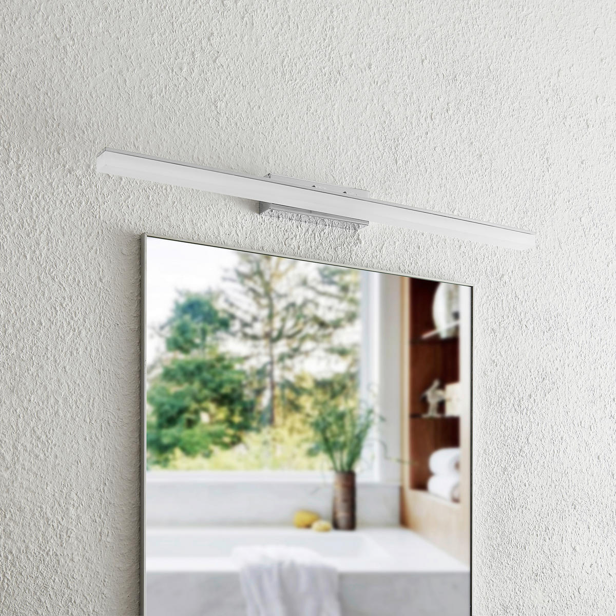 LED-WANDLEUCHTE Aurora 75/10/5,5 cm   - Alufarben, Basics, Kunststoff/Metall (75/10/5,5cm) - Novel
