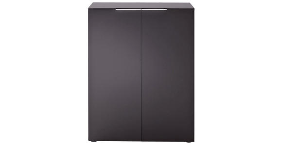 GARDEROBE 3-teilig in 135/190/39 cm - Wengefarben/Anthrazit, Design, Glas/Holzwerkstoff (135/190/39cm) - Carryhome