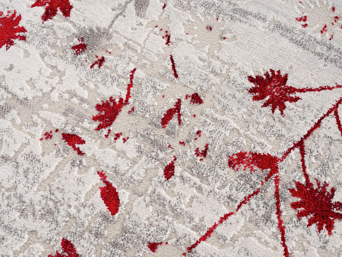 WEBTEPPICH 133/190 cm Antea Rot  - Rot, KONVENTIONELL, Textil (133/190cm)