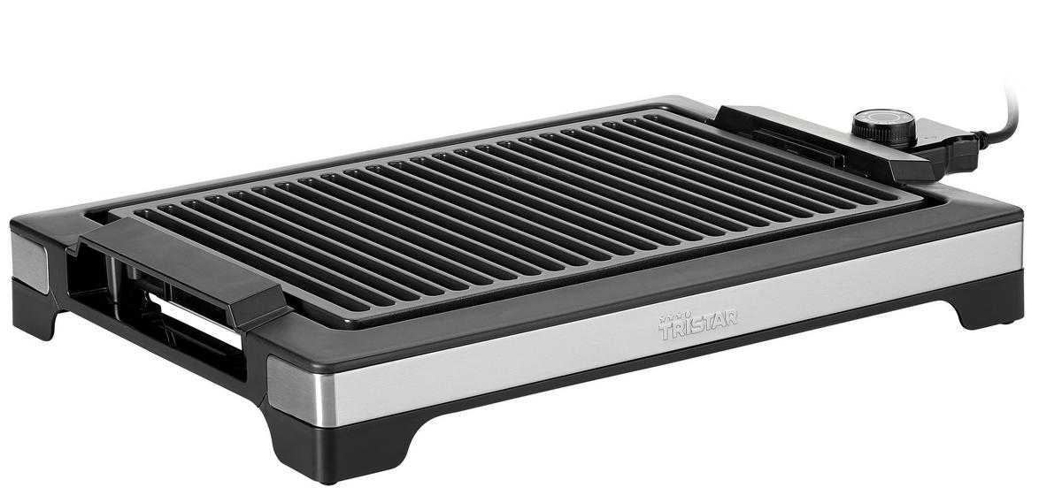 GRILLPLATTE TRISTAR BP-2780  - Schwarz/Alufarben, KONVENTIONELL, Kunststoff/Metall (44,8/32,5/8,5cm) - Atrigo