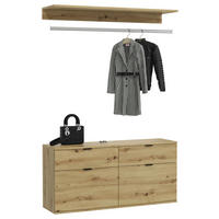 GARDEROBE 2-teilig  in 121/61/34 cm  - KONVENTIONELL, Holzwerkstoff (121/61/34cm) - MID.YOU