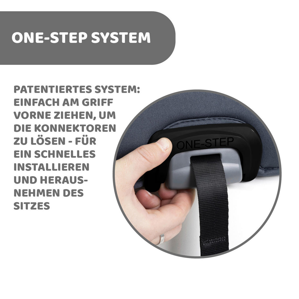 KINDERAUTOSITZ   - Graublau/Dunkelgrau, Basics (44/64/88/40cm) - Chicco