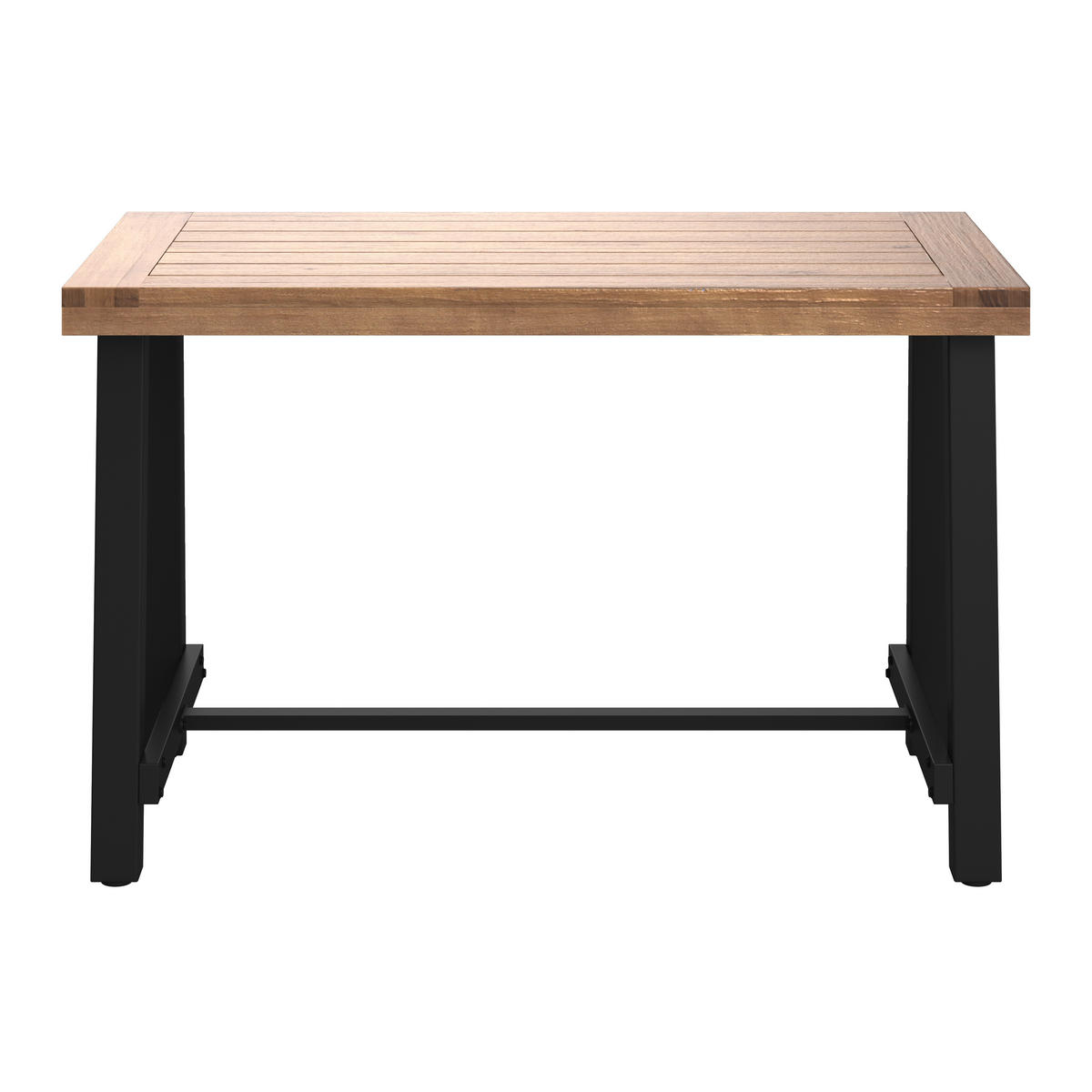 GARTENTISCH 120/70/76 cm Holz, Metall rechteckig  - Schwarz/Akaziefarben, Design, Holz/Metall (120/70/76cm) - Ambia Garden