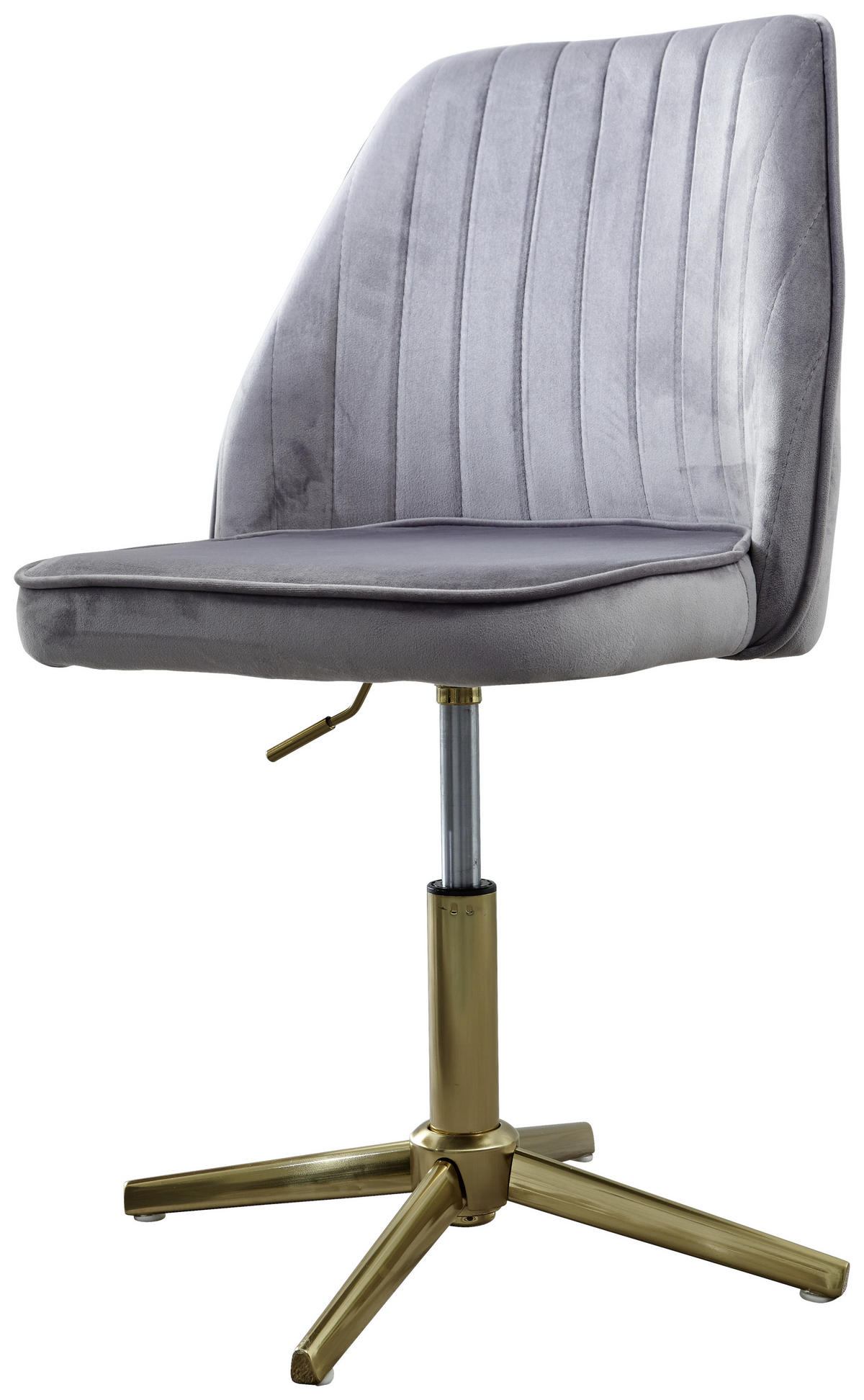 STUHL  in Samt  - Goldfarben, Konventionell (60/100/60cm) - MID.YOU