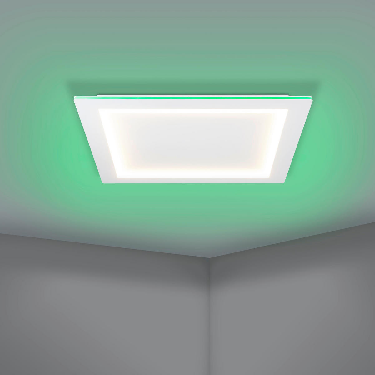 LED-DECKENLEUCHTE 35,5 W     - Weiss, Basics, Kunststoff/Metall (59,5/59,5cm) - Eglo