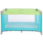 REISEBETT - Hellblau/Grün, Basics, Kunststoff/Textil (125/65/74cm) - My Baby Lou