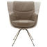 ARMLEHNSTUHL in Taupe, Edelstahlfarben - Taupe/Edelstahlfarben, Design, Leder/Metall (60/90/61cm) - Dieter Knoll ARMLEHNSTUHL in Taupe, Edelstahlfarben - Taupe/Edelstahlfarben, Design, Leder/Metall (60/90/61cm) - Dieter Knoll