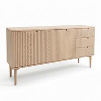 SIDEBOARD  160/75/40 cm 3 låda(or)  - ek Bianco, Klassisk, trä (160/75/40cm) - Niels Andersson