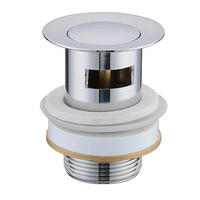 ABLAUFVENTIL  - Chromfarben, Basics, Kunststoff/Metall (4cm) - Schütte