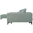ECKSOFA  in Chenille Hellgrau  222/279 cm  - Hellgrau/Schwarz, KONVENTIONELL, Kunststoff/Textil (222/279cm) - Hom`in