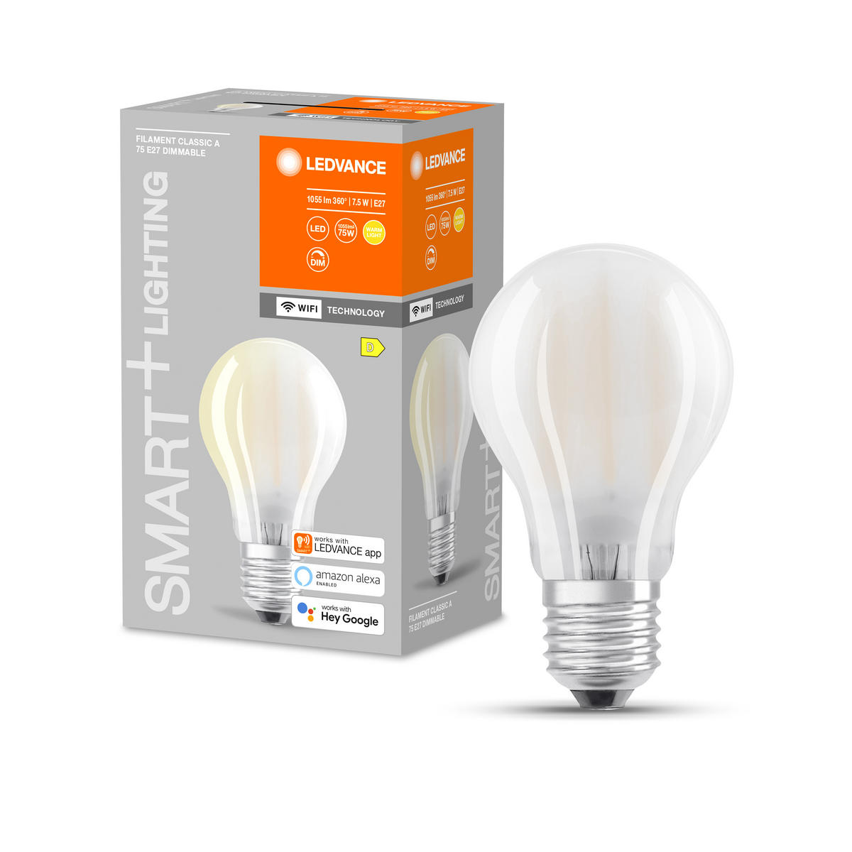 LED-LEUCHTMITTEL   E27 7,5 W 1055 lm  - Basics, Glas (6,7/13,3cm) - Ledvance