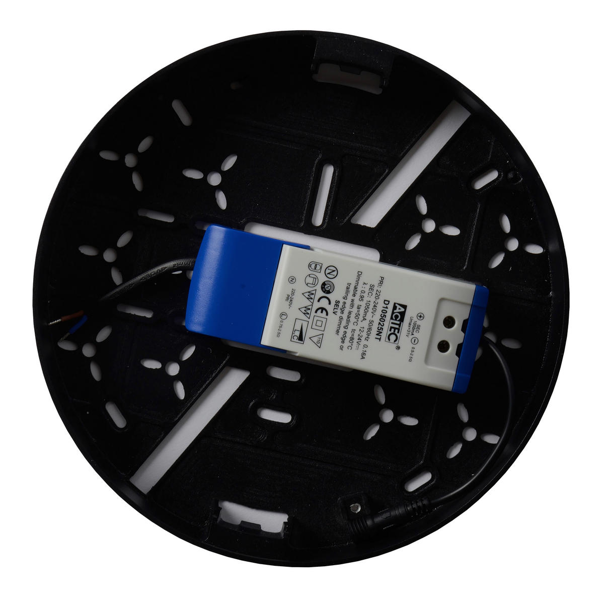 LED-BADEZIMMER-DECKENLEUCHTE - KONVENTIONELL, Metall (21.5/21.5/4.6cm) - Lucide