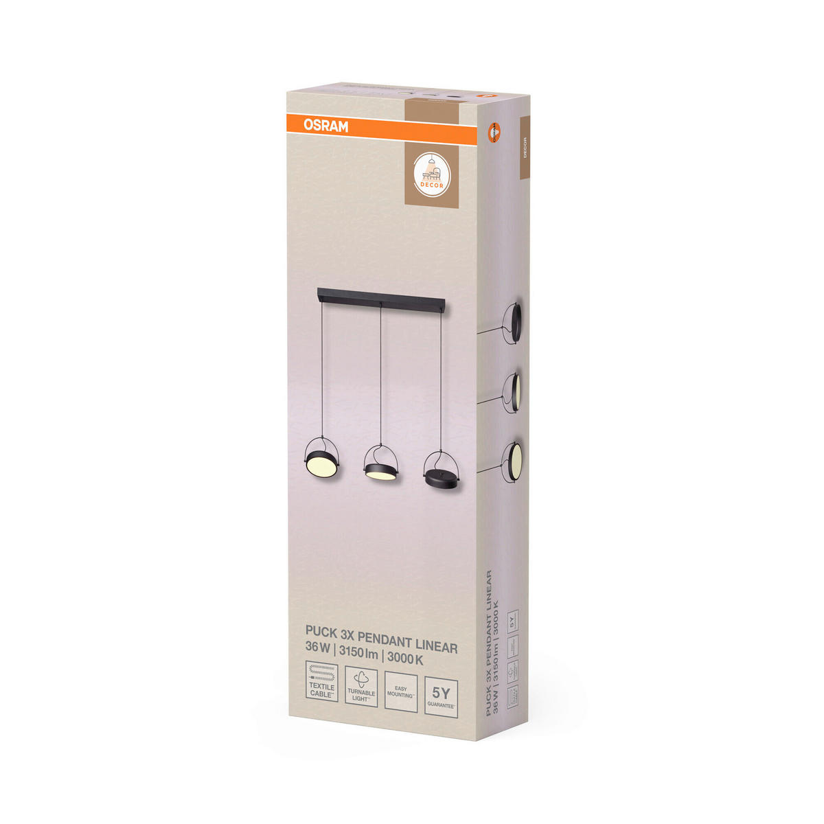 LED-HÄNGELEUCHTE 108/20/150 cm  - Schwarz, Design, Kunststoff/Metall (108/20/150cm) - Osram