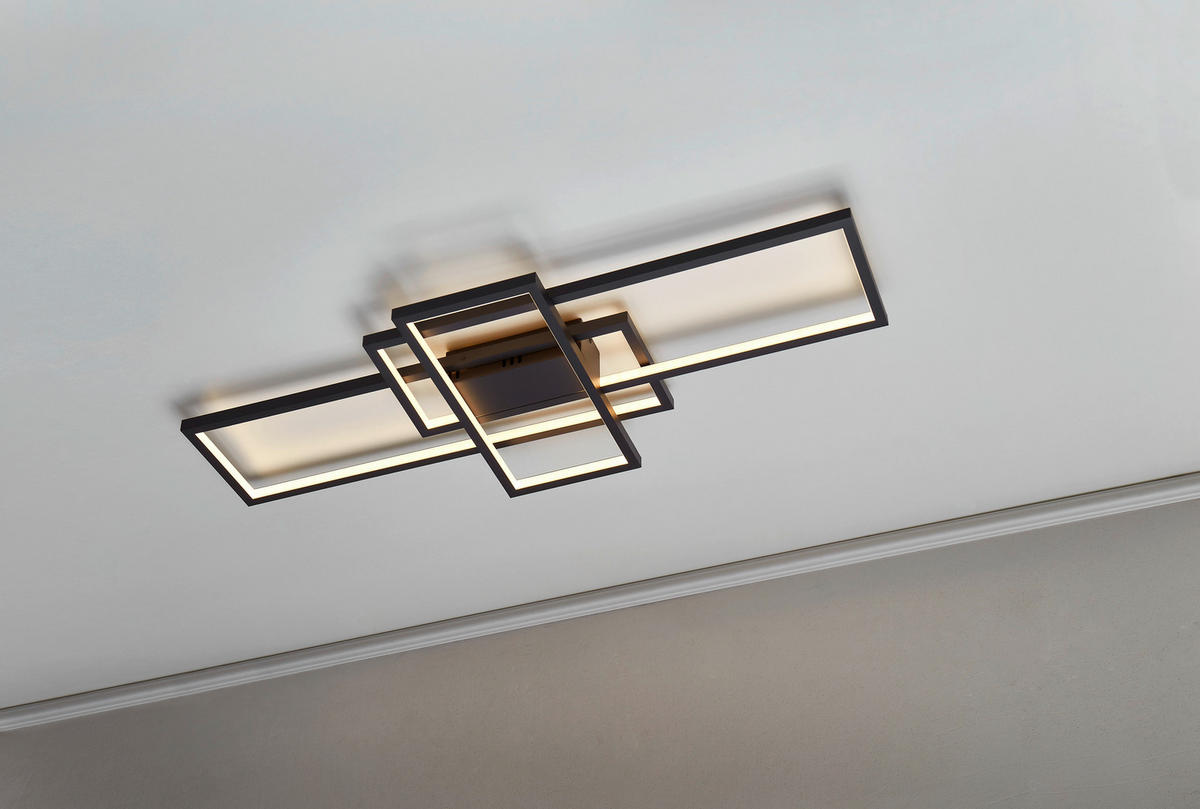 LED-DECKENLEUCHTE Thiago 104/42/8,5 cm  - Anthrazit, Design, Metall (104/42/8,5cm) - Trio Leuchten