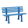 GARTENBANK 120/74/54 cm   - Hellblau, Basics, Kunststoff (120/74/54cm) - Modante