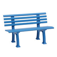 GARTENBANK 120/74/54 cm   - Hellblau, Basics, Kunststoff (120/74/54cm) - Modante