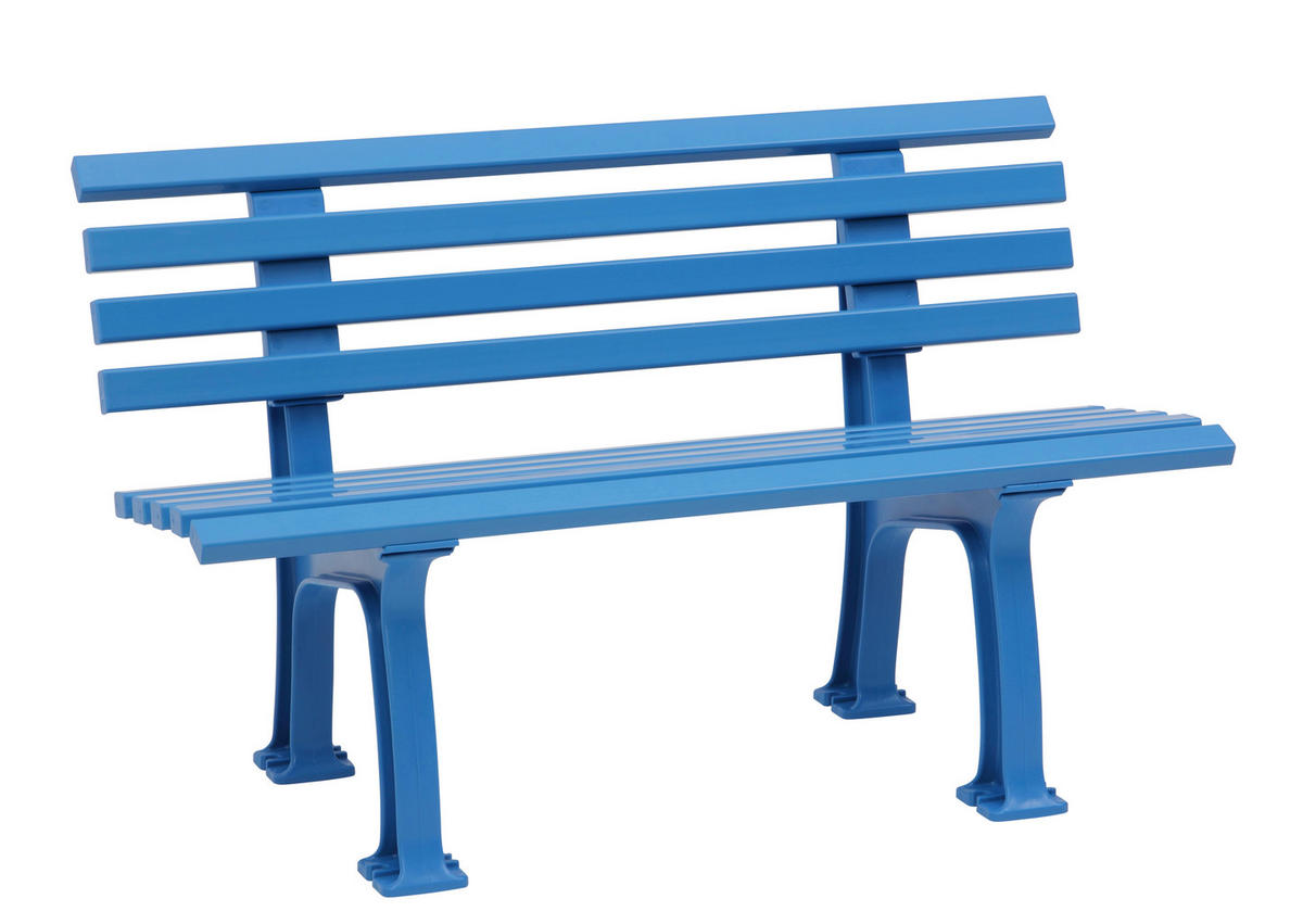 GARTENBANK 120/74/54 cm   - Hellblau, Basics, Kunststoff (120/74/54cm) - Modante