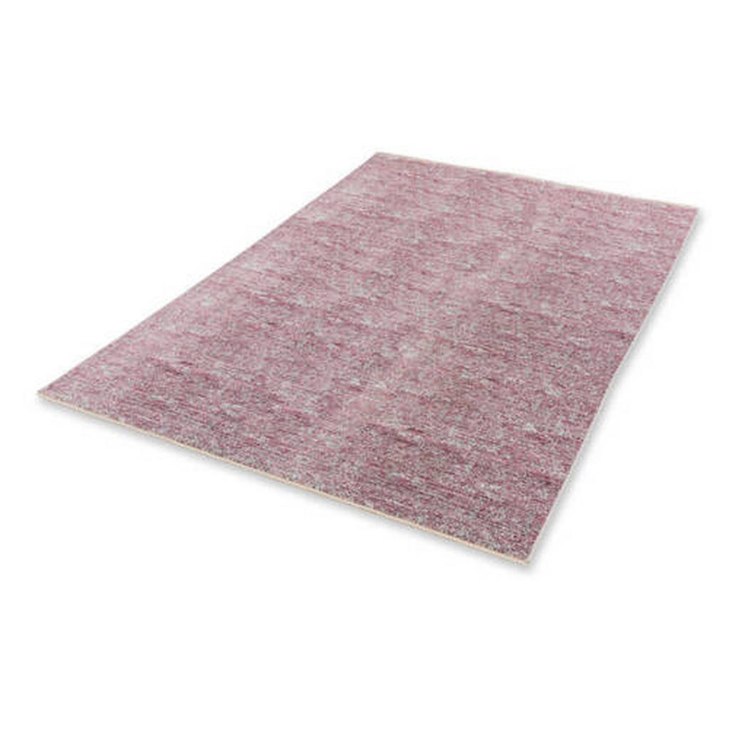Thumbnail - Schöner Wohnen Webteppich Charme, Pink, Textil, Uni, rechteckig, 160x230 cm, für Fußbodenheizung geeignet, in verschiede...