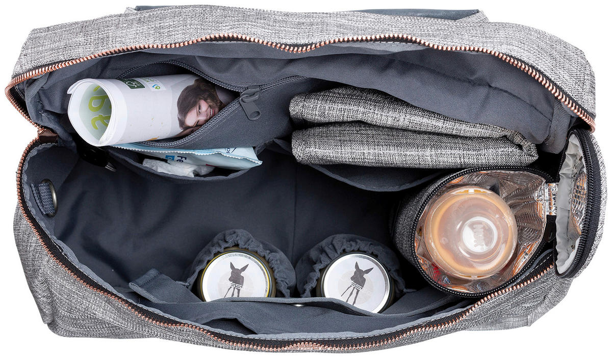 Wickeltasche Glam Rosie Bag  - Anthrazit, Basics, Textil (40/19/30cm) - Lässig