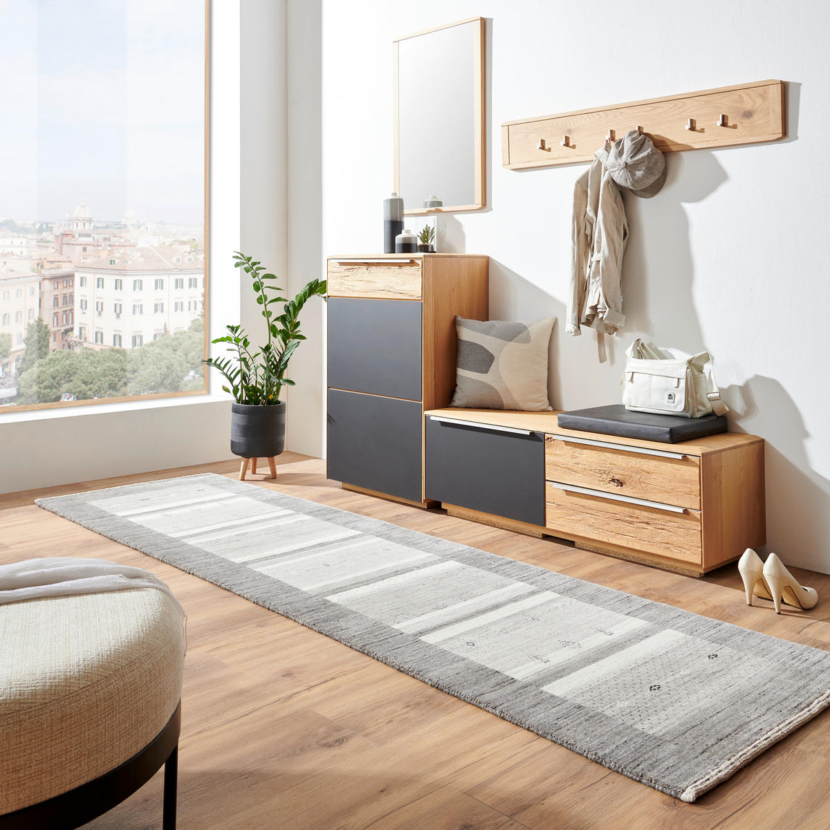 ORIENTTEPPICH 70/140 cm Savannah  - Hellgrau/Grau, Lifestyle, Textil (70/140cm) - Cazaris