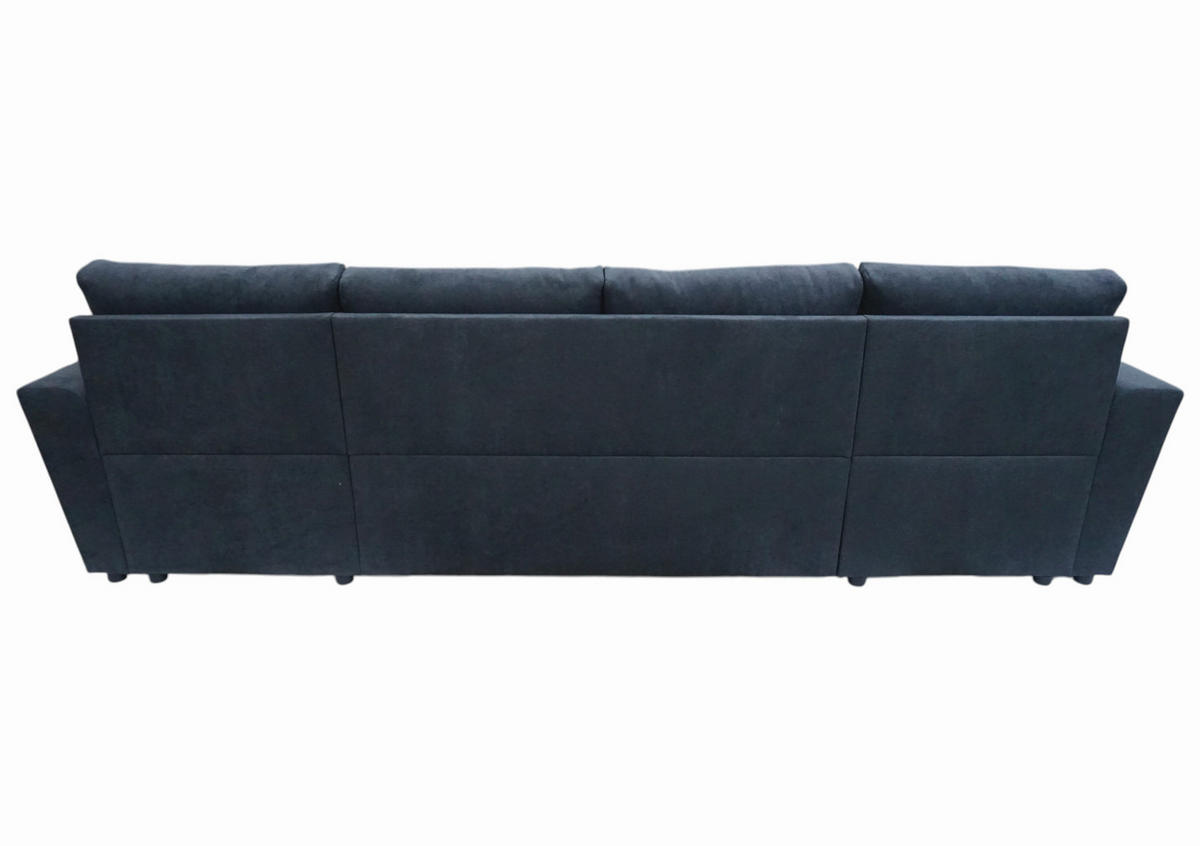 WOHNLANDSCHAFT TERMOLI in Jacquard Anthrazit  - Anthrazit/Schwarz, Design, Kunststoff/Textil (155/296/155cm) - MID.YOU