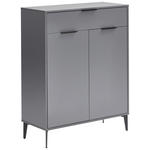 SCHUHSCHRANK  in 92/117/40 cm  - Anthrazit/Schwarz, MODERN, Holzwerkstoff/Kunststoff (92/117/40cm) - Hom`in
