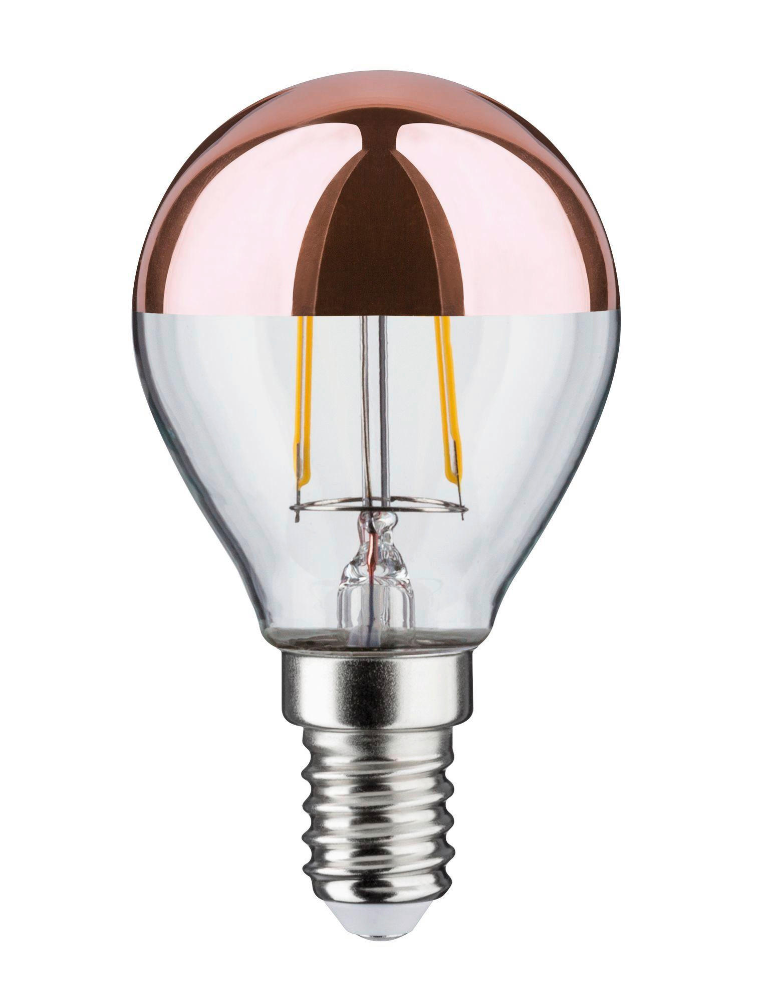 LED-LEUCHTMITTEL 28665 E14  - Klar/Kupferfarben, Basics, Glas (7,8cm) - Paulmann