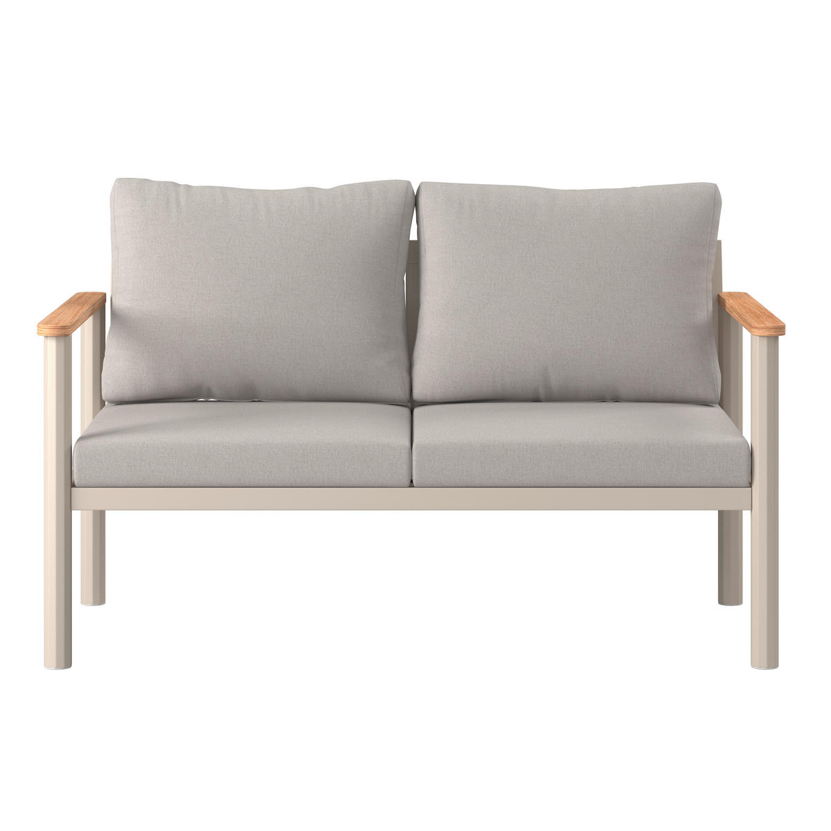 KERTI BÚTORSZETT 4 részes  - bézs/világosszürke, Modern, műanyag/textil - Ambia Garden