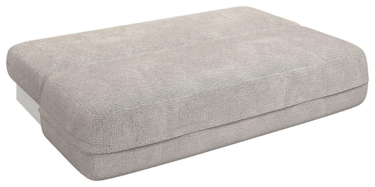 SCHLAFSOFA Chenille Grau  inkl. Rückenkissen, Bettkasten, Schlaffunktion, Rücken echt, Liegefläche im Originalstoff  - Schwarz/Grau, KONVENTIONELL, Kunststoff/Textil (213/92/105cm) - Milino