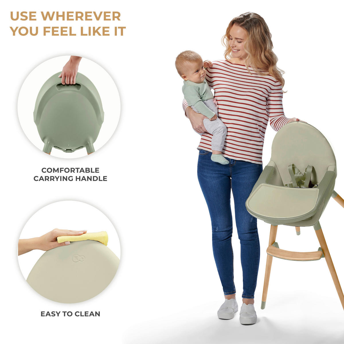 HOCHSTUHL Fini 2  - Grün, Basics (55/96/58.5cm) - kinderkraft