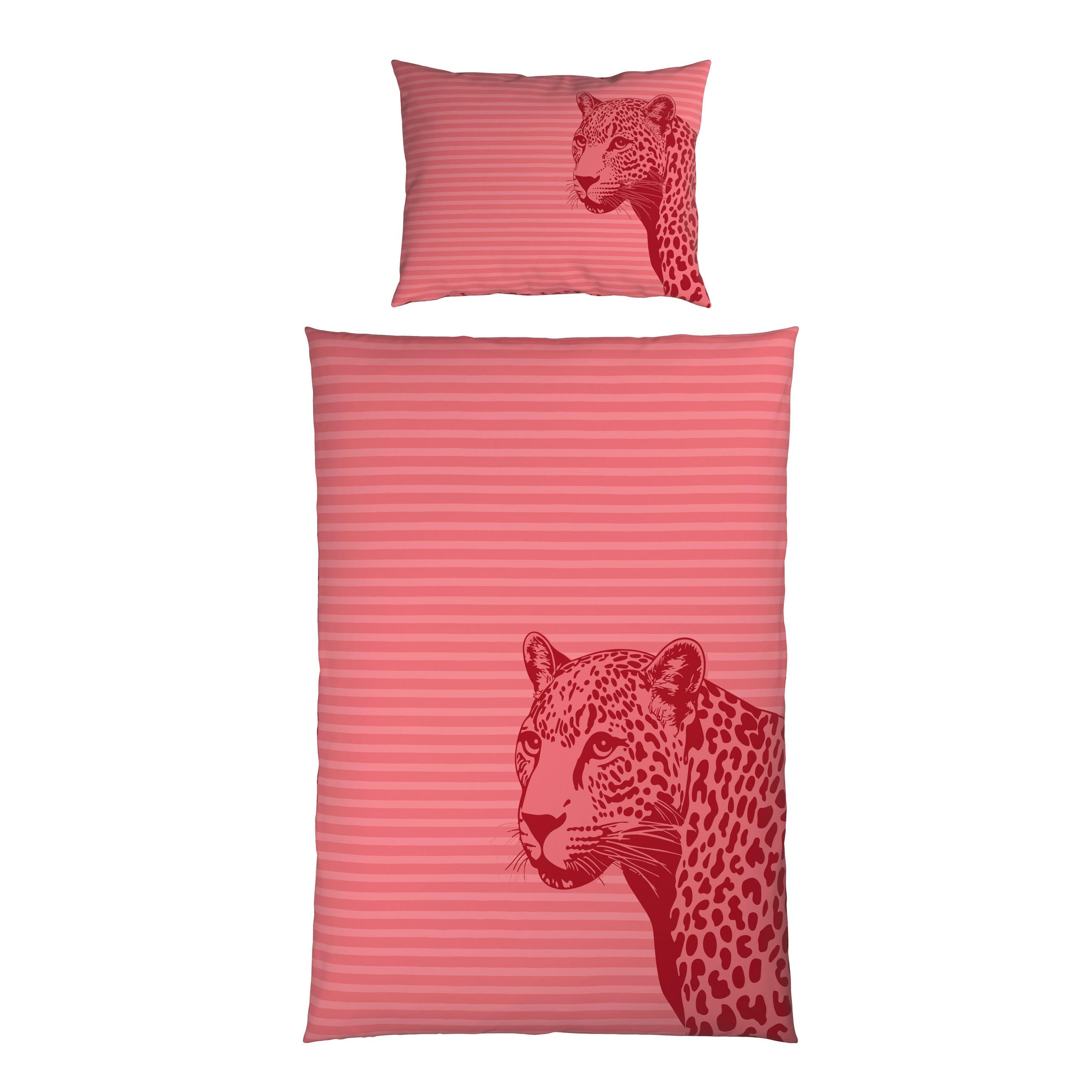 WENDEBETTWÄSCHE 2-teilig Satin 140/200 cm  - Rosa, Design, Textil (140/200cm) - Esposa