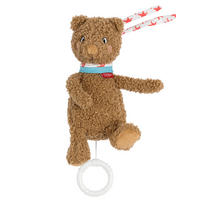 SPIELUHR Bär Fred 21,5/8/6,4 cm  - Hellbraun, Basics, Textil (21,5/8/6,4cm) - Fehn