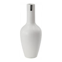 VÁZA, keramika, 38 cm - biela, Basics, keramika (15/38cm)