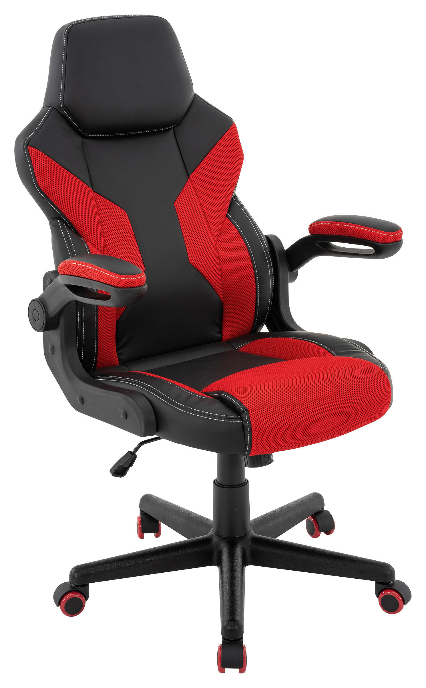 Chefsessel Meli Mit Gaslift Lederlook Schwarz, B: 62 Cm