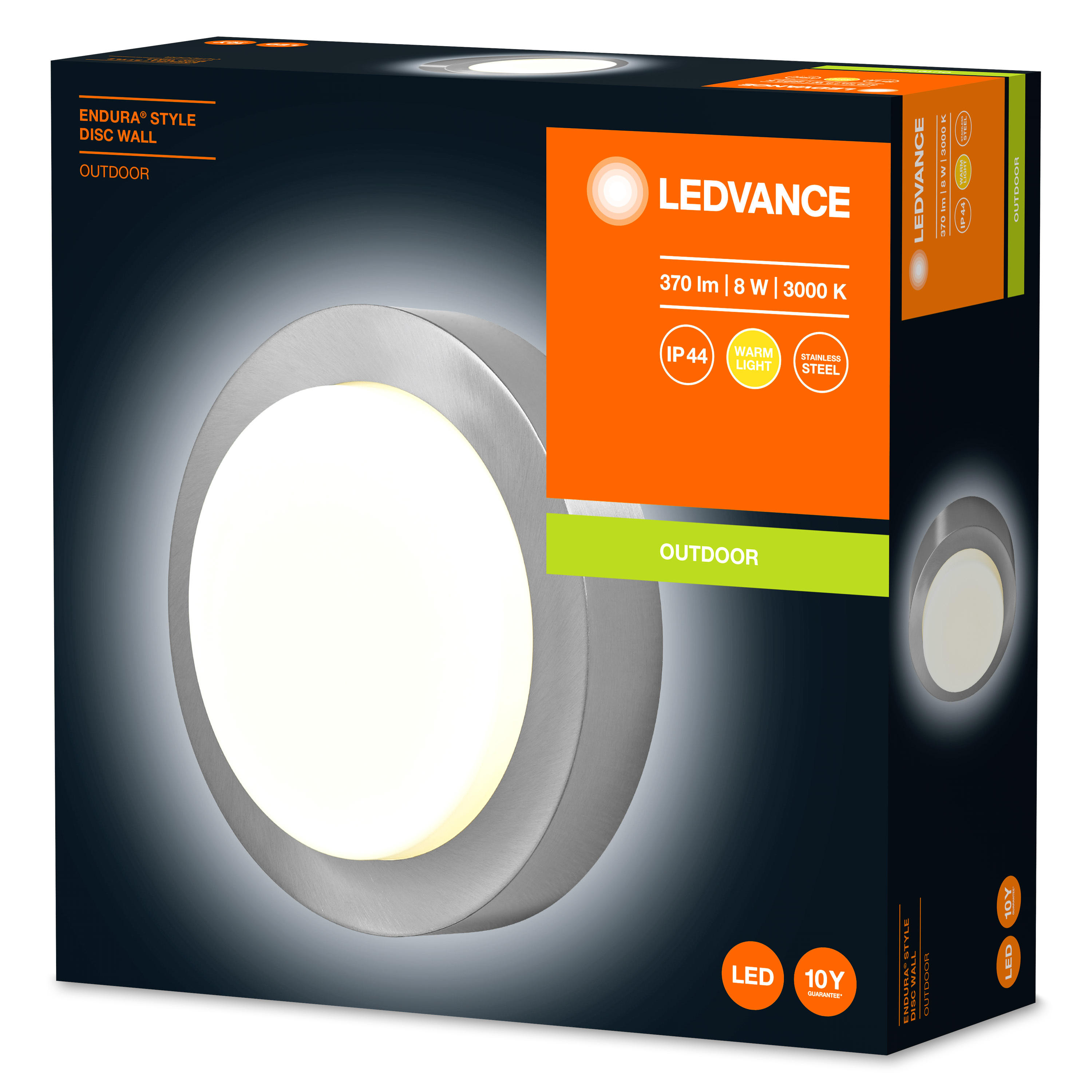  SOLARLEUCHTE Endura Style Disc Wall  - Basics (30,2/22,5/23,5cm) - Ledvance