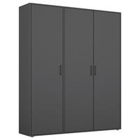 NYÍLÓAJTÓS SZEKRÉNY szürke  - szürke, Modern, műanyag/faalapú anyag (140/194/53cm) - Rauch Möbel
