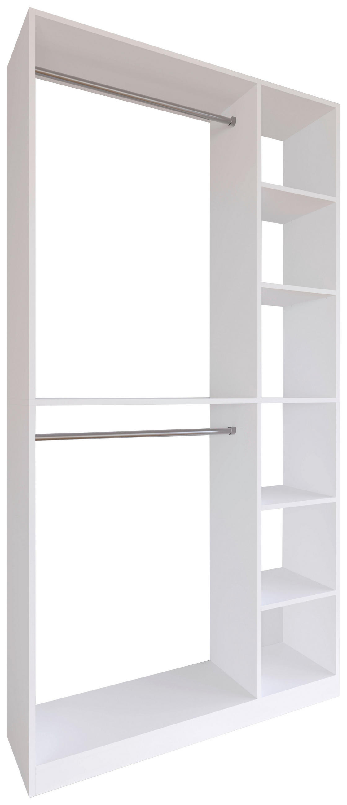 KLEIDERSCHRANK in Weiss  - Weiss, Design, Holzwerkstoff (110/211/35cm) - MID.YOU