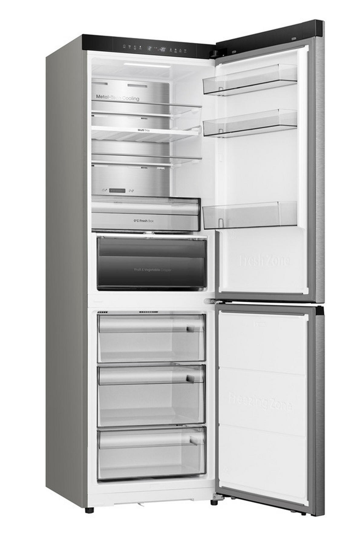 KÜHL-GEFRIER-KOMBINATION 59,5/185,6/60 cm RB3K330SAIC  - Grau, Basics (59,5/185,6/60cm) - Hisense