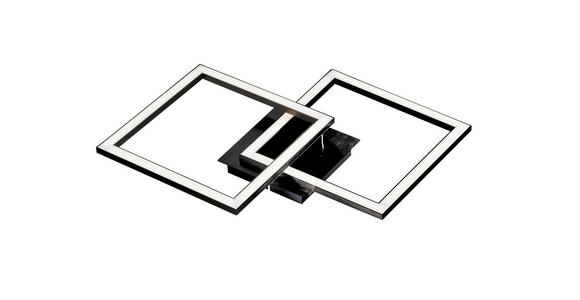 LED-DECKENLEUCHTE 24 W 56,7/35/5,5 cm - Schwarz/Weiß, LIFESTYLE, Kunststoff/Metall (56,7/35/5,5cm) - Boxxx