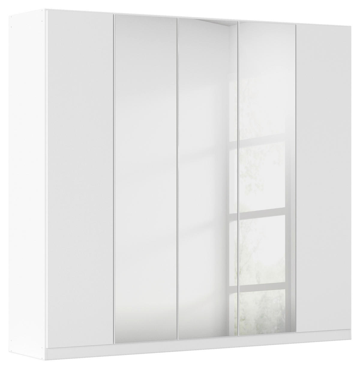 FALTTÜRENSCHRANK in Weiss  - Weiss, Holzwerkstoff (226/210/54cm) - Boxxx