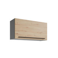 KÜCHENOBERSCHRANK 100/50/31 cm  in Anthrazit, Eiche Artisan  - Anthrazit/Schwarz, Design, Holzwerkstoff/Kunststoff (100/50/31cm) - P & B