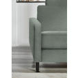 ECKSOFA  in Chenille, Flachgewebe Hellgrau Rücken echt  316/175 cm  - Hellgrau/Schwarz, Design, Textil/Metall (316/175cm) - Dieter Knoll