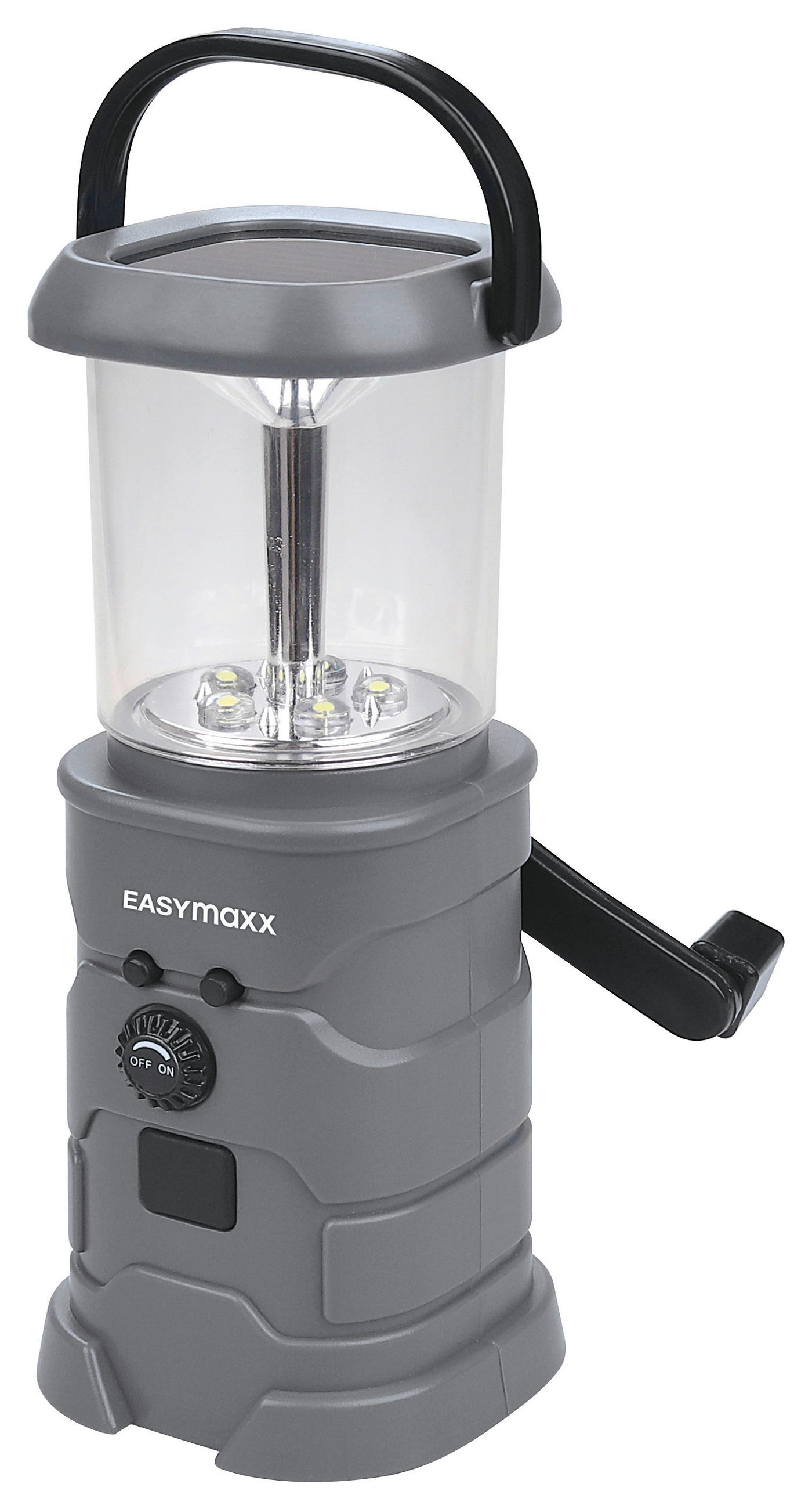 Solar-laterne Anthrazit Easy Max, H: 7,5 Cm