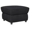 HOCKER in Textil Schwarz  - Schwarz, KONVENTIONELL, Kunststoff/Textil (68/45/68cm) - Livetastic