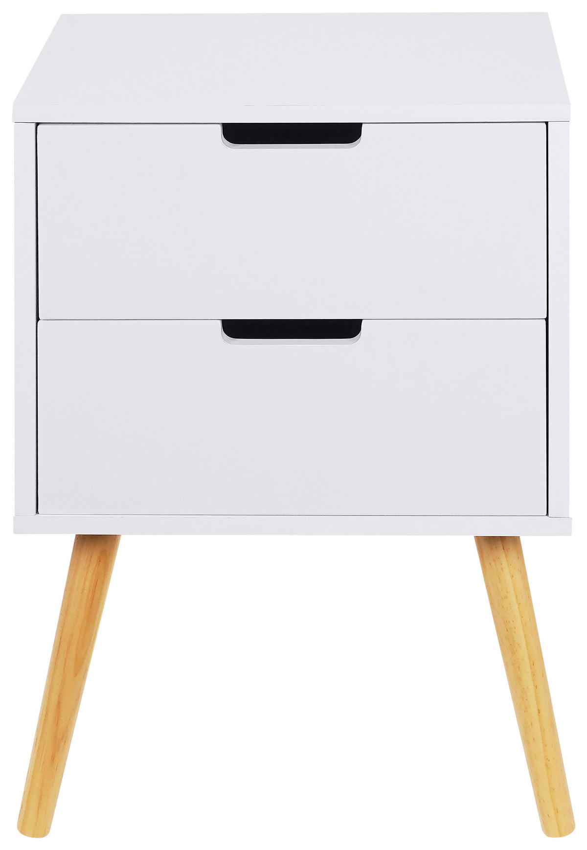 ÉJJELISZEKRÉNY tömör feketefenyő natúr, fehér  - natúr/fehér, Design, faalapú anyag/fa (40/60/30cm) - Xora